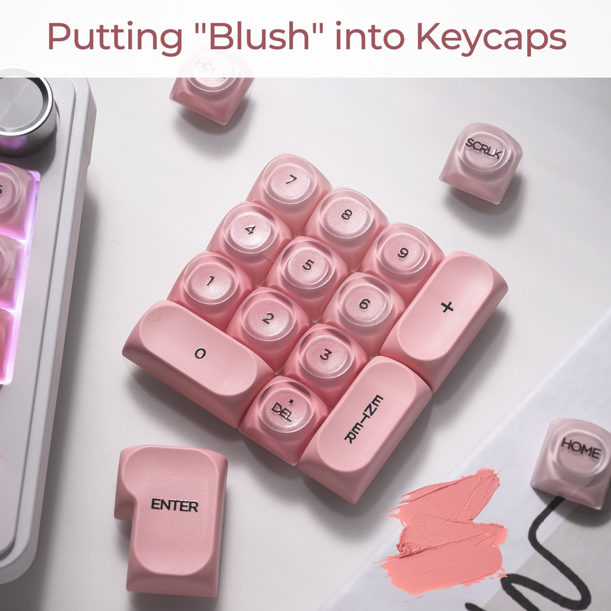 XVX Pink Blush HOA Profile Keycap Set 132-Key
