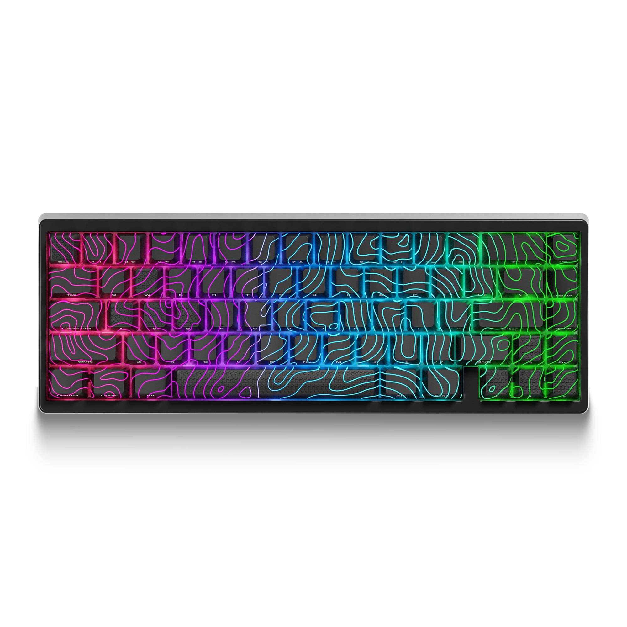 XVX M67 JadeStone Mechanical Keyboard With IMD-Tech Keycaps (Interstellar Black)