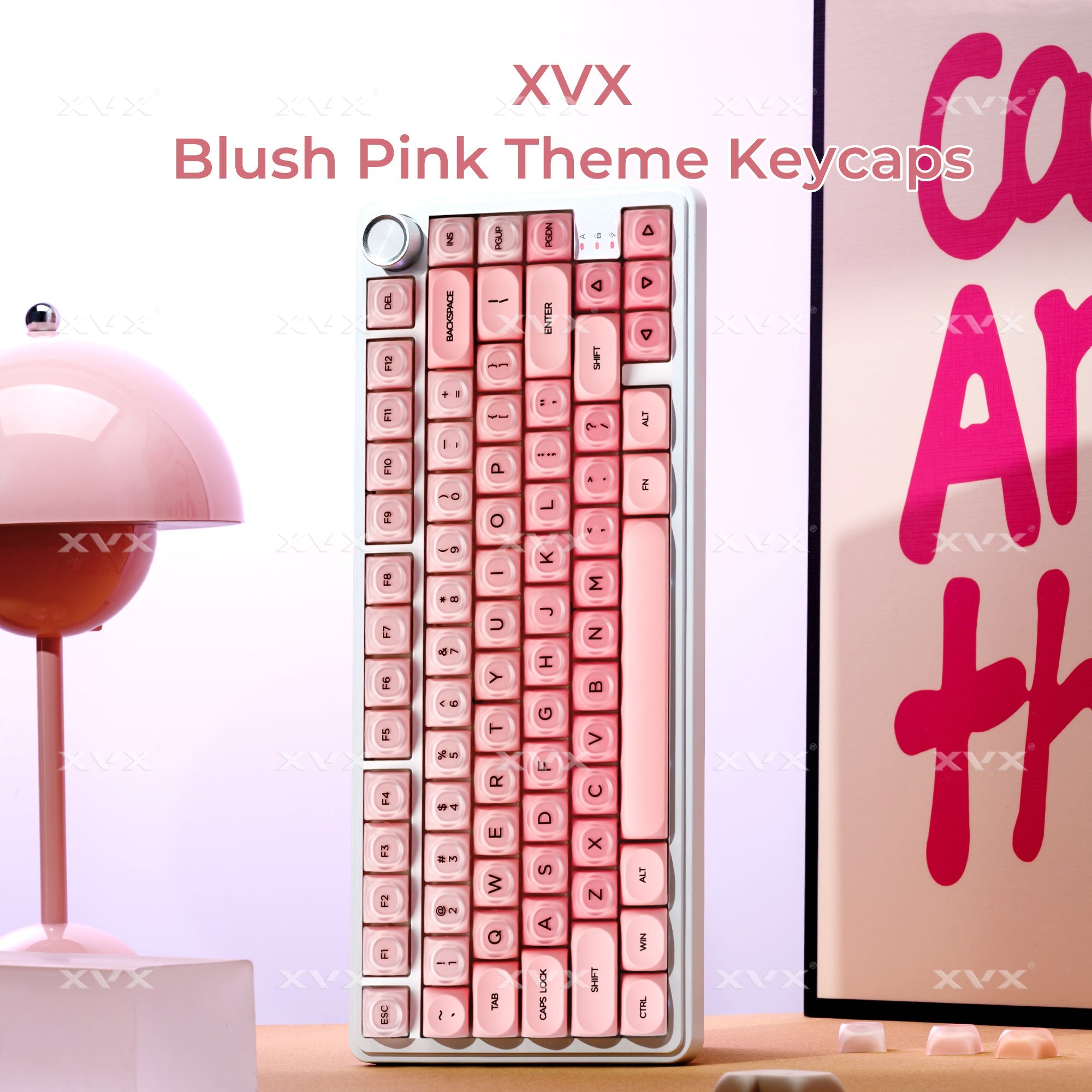 XVX Pink Blush HOA Profile Keycap Set 132-Key