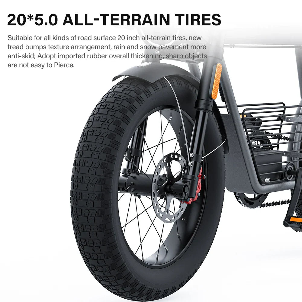 Coswheel Electric Bike CT20 1500W Motorcycle 20Inch Fatbike Ebike Mountain bike 48V 25AH Bikes Adult Electric Bicycle Motocycles