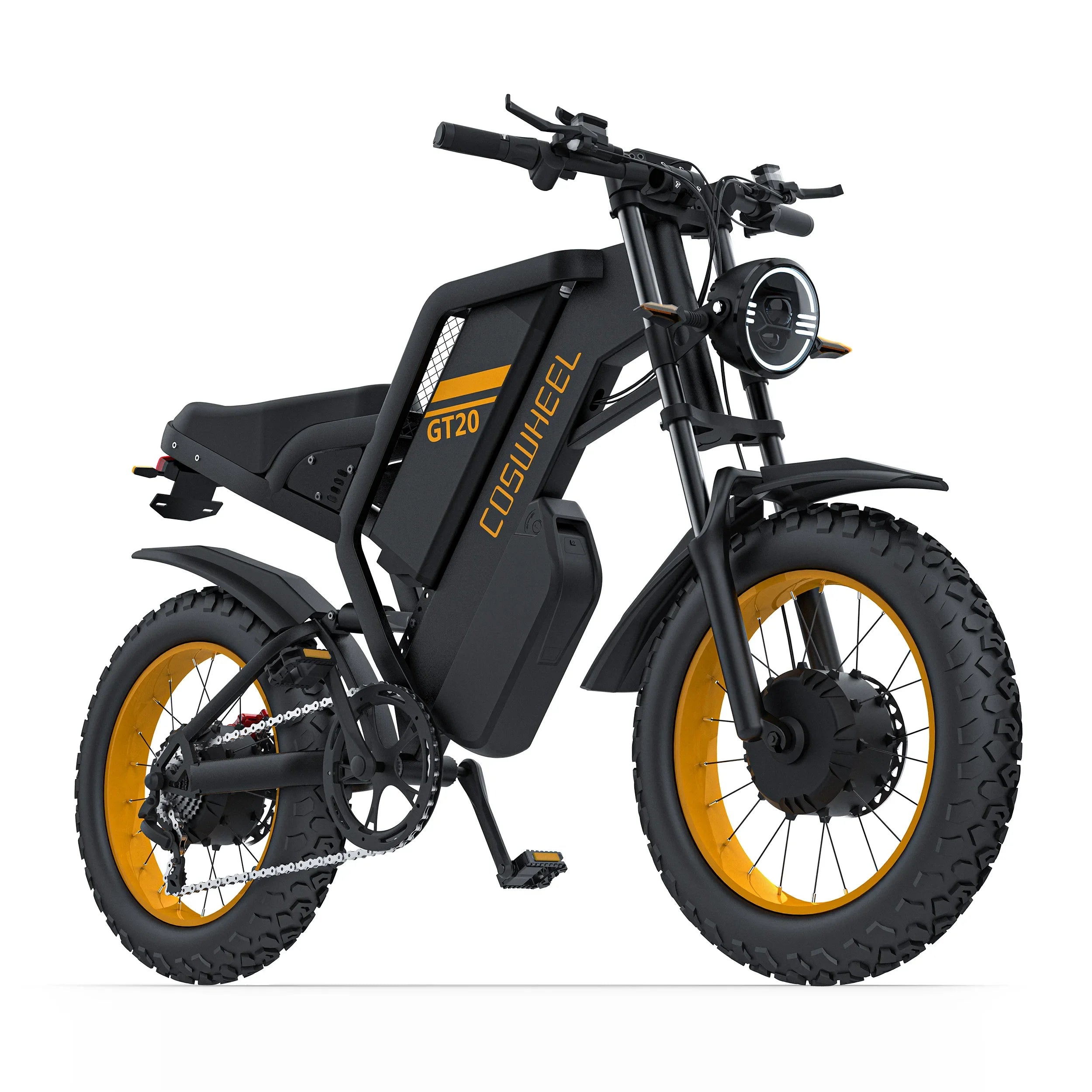 Coswheel Electric bike 3000W GT20 PRO Off Road Electric Motorcycle 48V 40AH Dual Motor Dual Battery Mountain bike Fat Tire Ebike