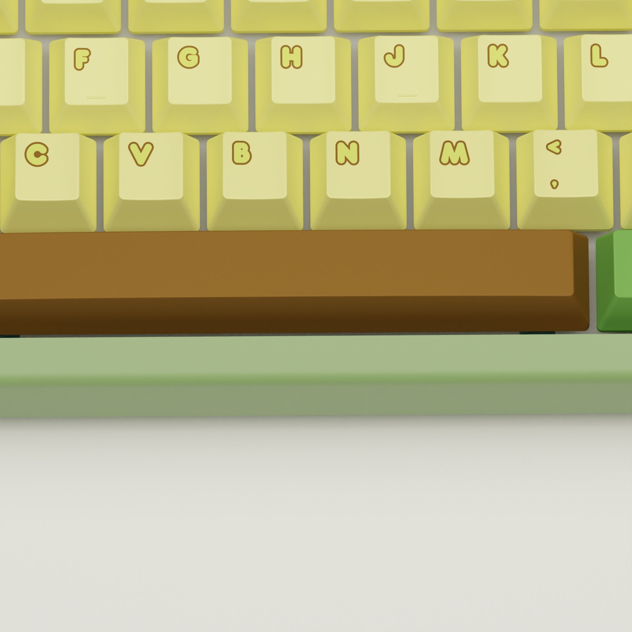 Avocado Design Keycaps and Mechanical Keyboard