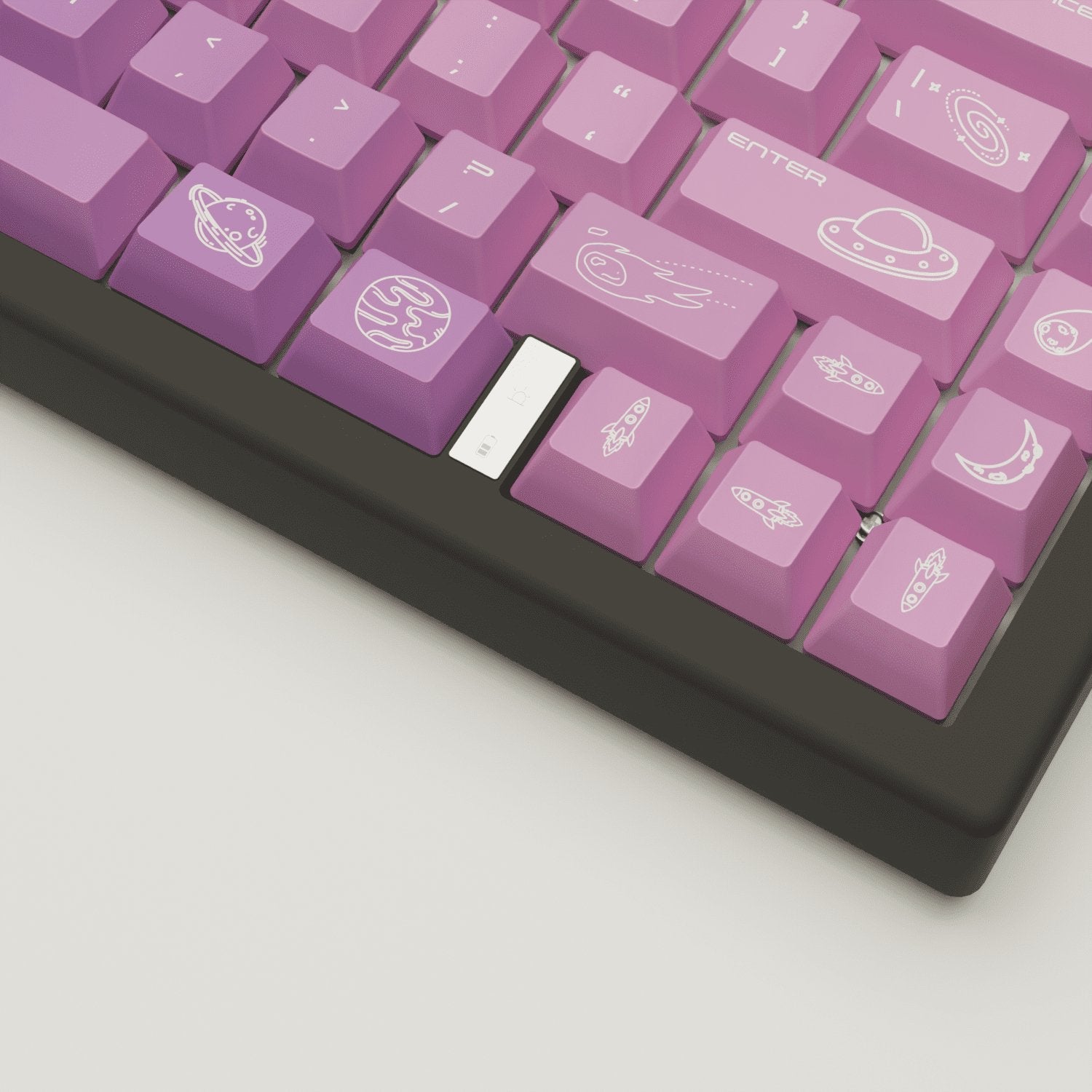 Nebula Design Keycaps and Mechanical Keyboard