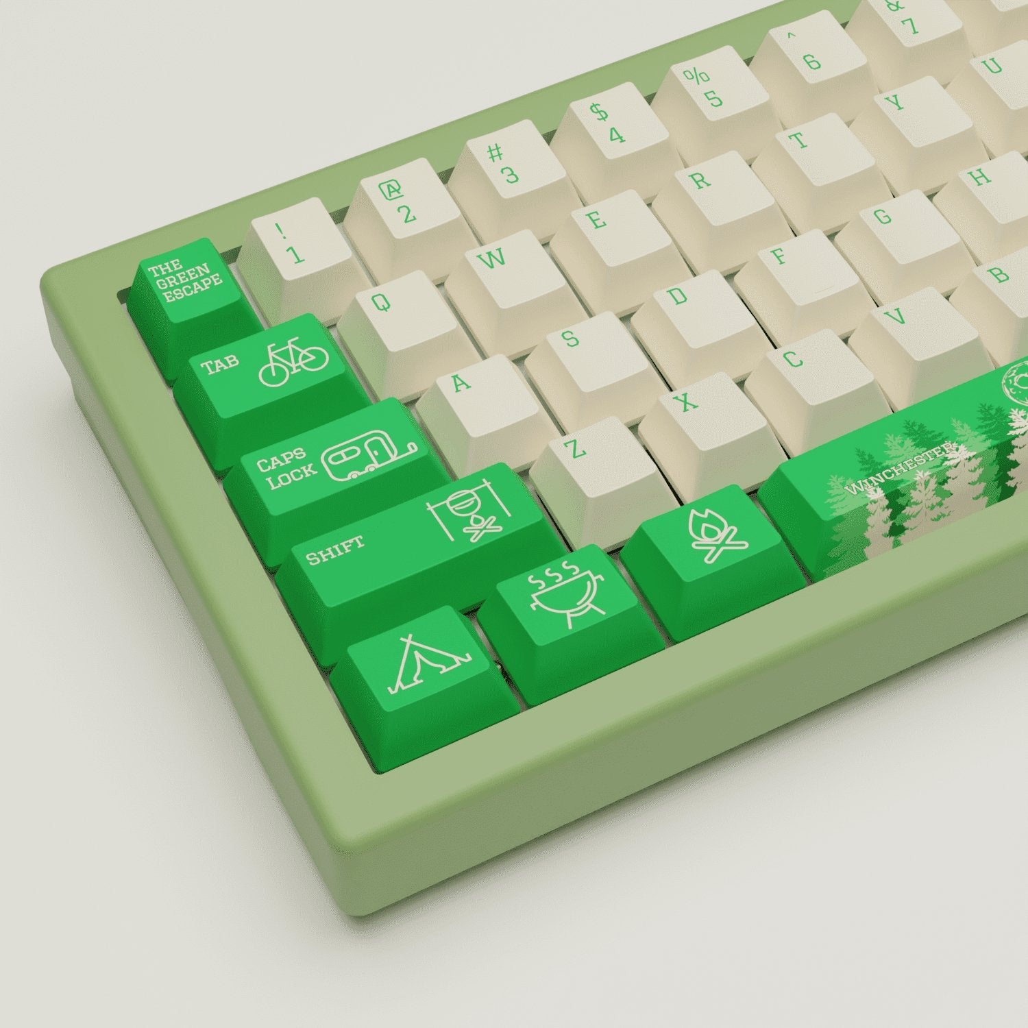 Outdoor Design Keycaps and Mechanical Keyboard