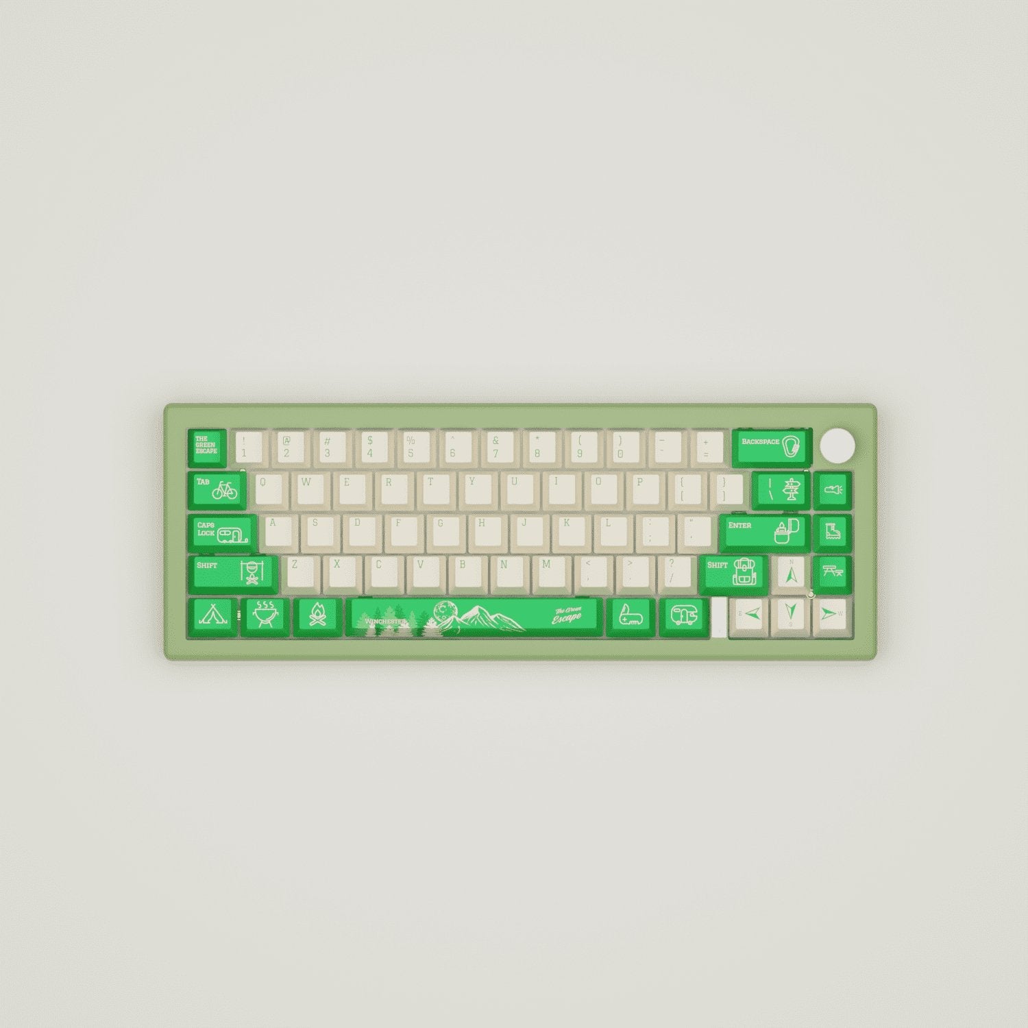 Outdoor Design Keycaps and Mechanical Keyboard