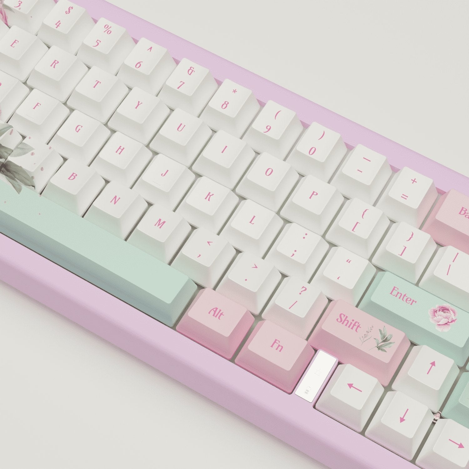 Peony Design Keycaps and Mechanical Keyboard